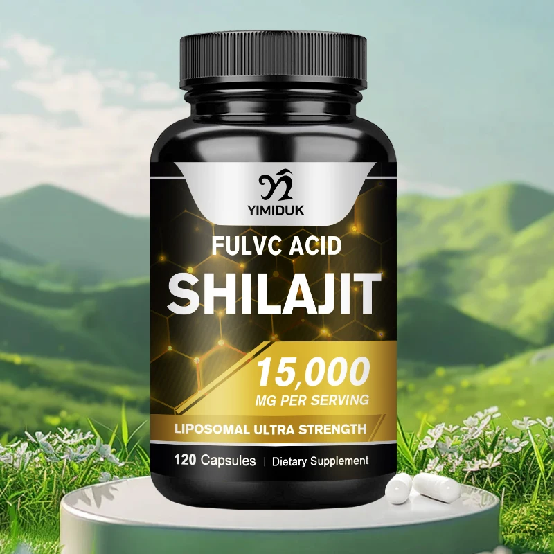 

Pure Shilajit Capsules with Fulvic Acid and Trace Minerals for Metabolism, Skin, Heart, Energy & Immune Support for Men & Women