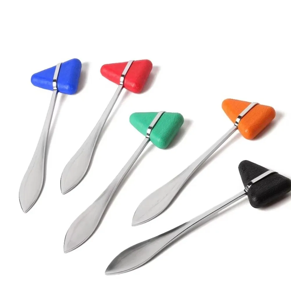 Taylor Triangle Reflex Hammer Textured Grip Dual Head Diagnostic Hammer Lightweight Build Neurological Hammer Neurological Exam