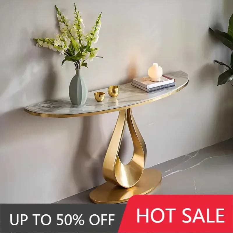 Chic Indoor Entrance Display Cabinet Shelf Console Table Hallway Decor Frame For Indoor Public Space Bedroom Furniture