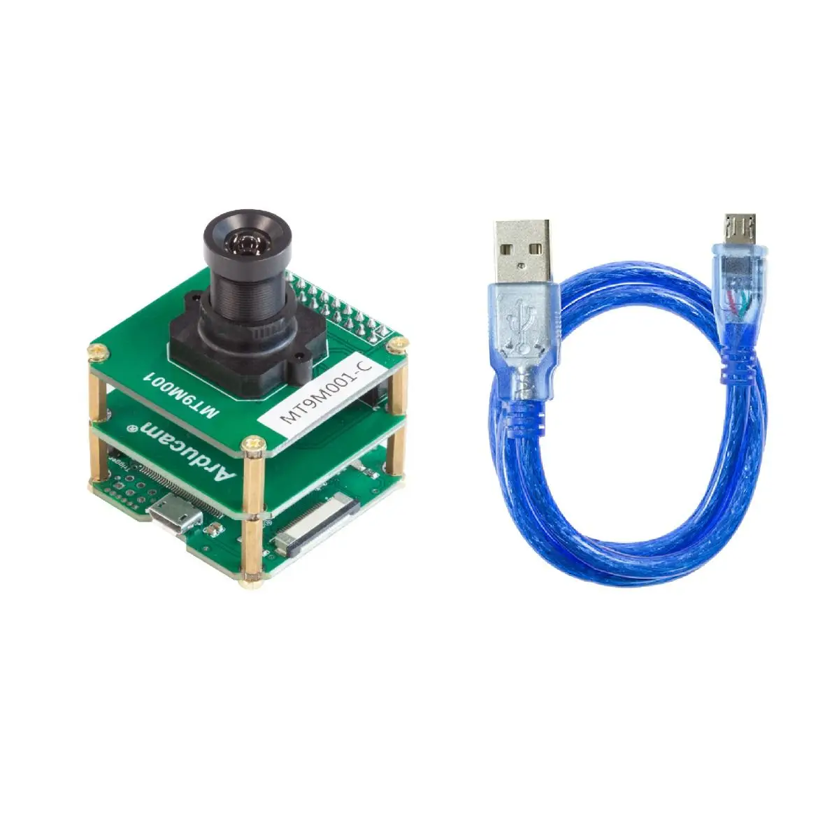 

Arducam 1.3MP USB Camera Evaluation Kit - HD CMOS MT9M001 1/2-Inch Color Camera Module with Parallel Camera Adapter Board and US