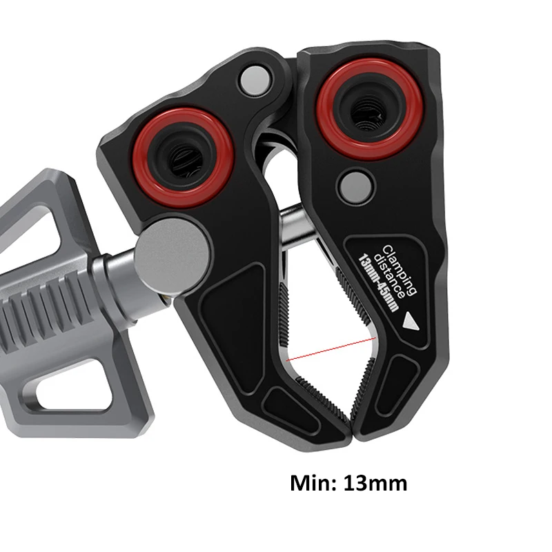 VLOGGER Crab Claw Clip DSLR SLR Camera Magic Arm Double Ball Head  Universal Monitor Bracket BallHead Clamp Super Holder Stand