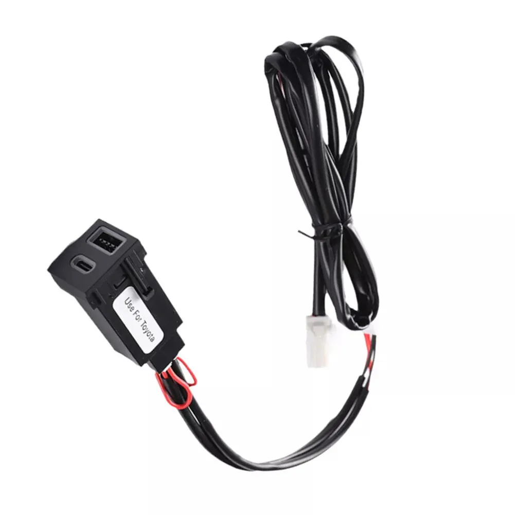 

LED Color: Blue 12V Car Charger Noticeable Car Charger Personalized Car Accessory For Car Charging For TOYOTA For RAV4