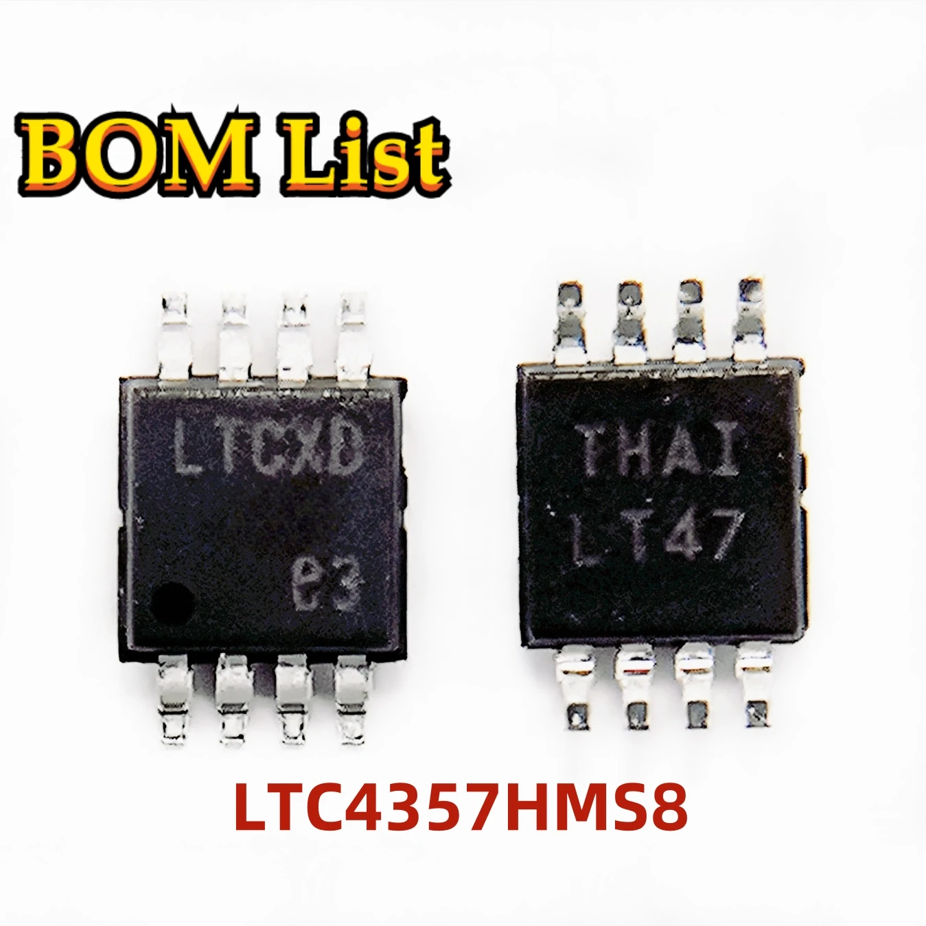

New Original LTC4357 LTC4357HMS8 LTC4357HMS8#PBF 9V-80V 500uA Positive High Voltage Ideal Diode Controller