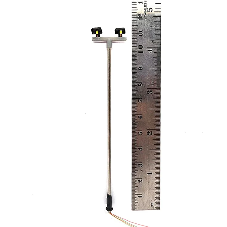 10Pcs 2Led Street Lamp 1:100 Ho Scale Street Light Scenery Mini Lamppost For Sand Table Model