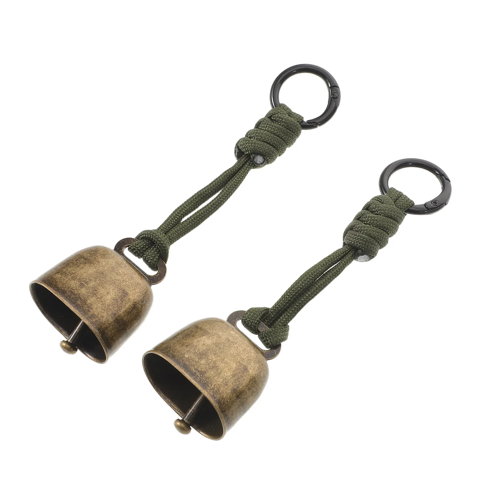 2Pcs Outdoor Bear Warning Bells Large Loud Hiking Bells Lightweight Waterproof for Backpack Dog Pet Collar Camping Trekking