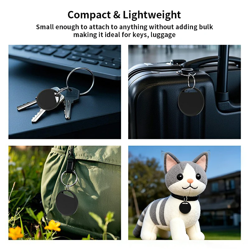 App Remote Locating Smart Tracker Bluetooth Locator Anti-Lost Tag for Bag Keys Toy Bag Finder Works With Android Google Find Hub