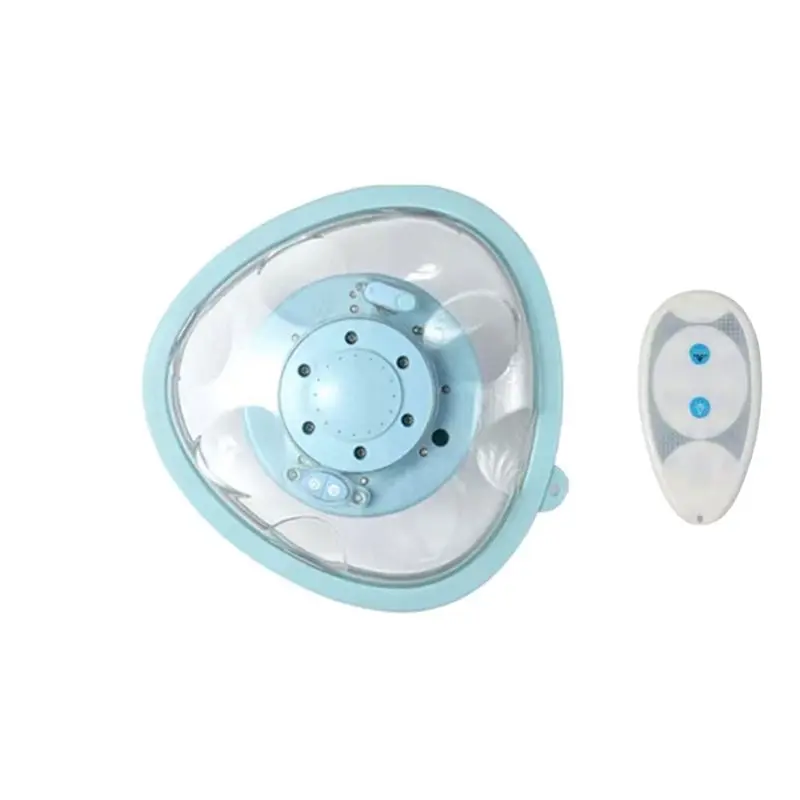 CHCH Floating Water Fountain Powered By Pump, 2 Modes Sprinkle With Underwater Lighting For Outdoor Waterfall