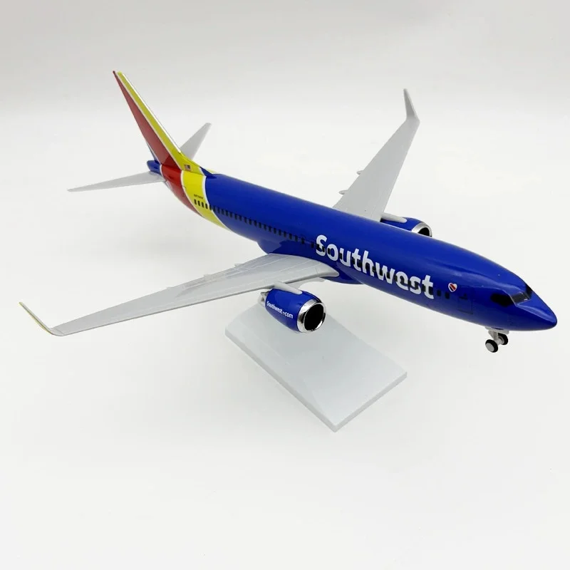 

Replica Resin Aircraft Model 30CM Southwest Airlines B737 Plane Model With Landing Gear Material Aviation Simulation Gift Home D