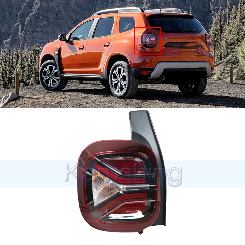 

Задний бампер Kamshing для Renault Dacia Duster 2 Facelift 2020-2024, задний фонарь, задний фонарь, задний стоп-сигнал, стоп-сигнал