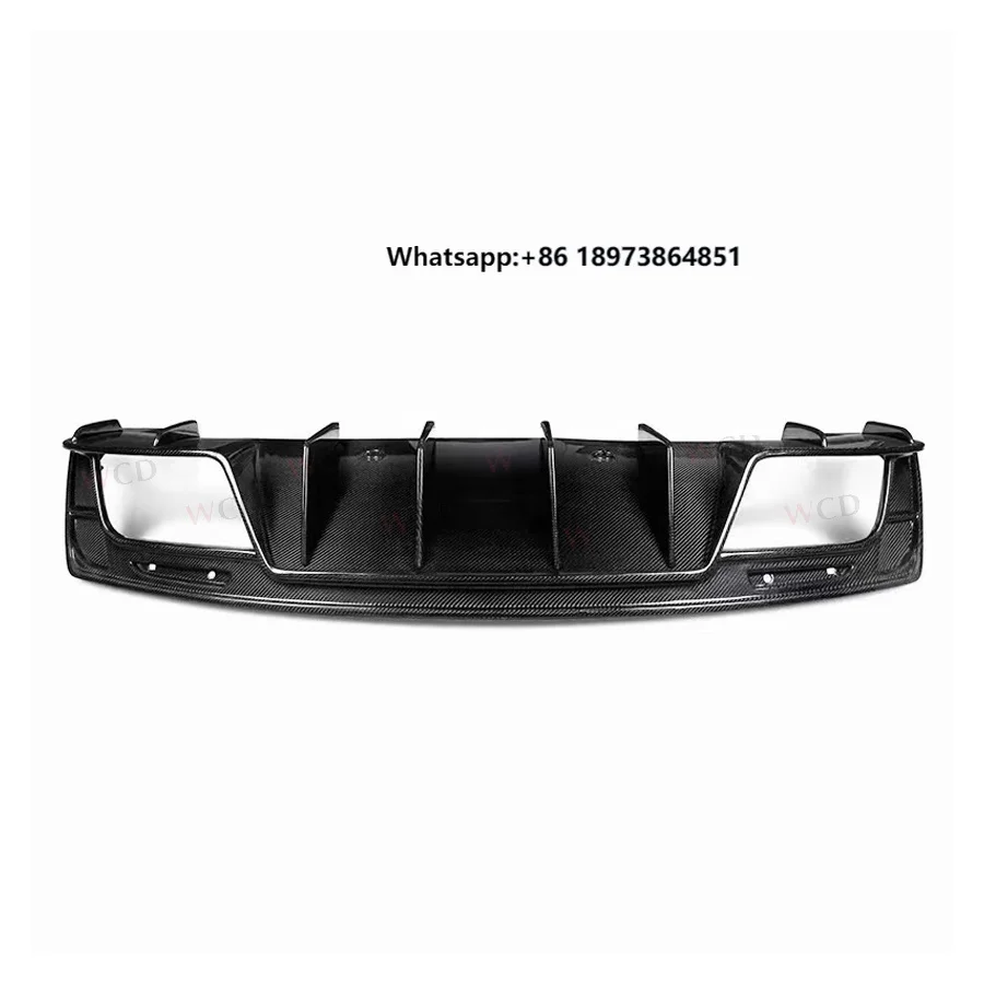 

Carbon Fiber Rear Bumper Lip Diffuser for for Chevrolet Camaro ZL1 2017-2019 Rear Diffuser Spoiler Splitter Car Accessories