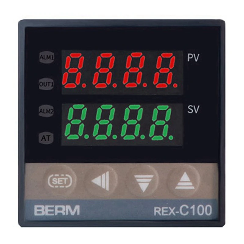 REX-C100 Temperature Controller Digital Thermostat Kit Output Max.40A Relay K Thermocouple Probe