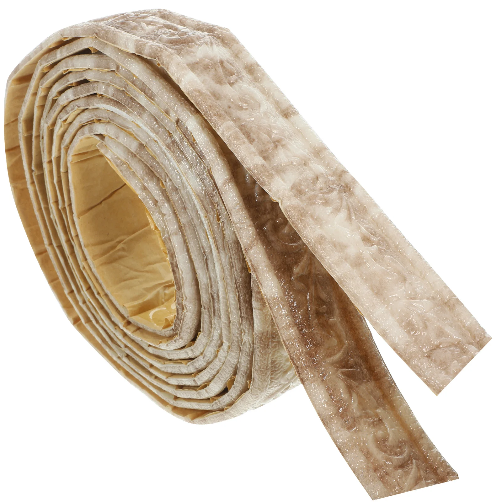 2 rolos de cintura linha parede rodapé moldagem guarnição auto adesivo casca vara flexível espuma protetor canto decorativo borda da parede