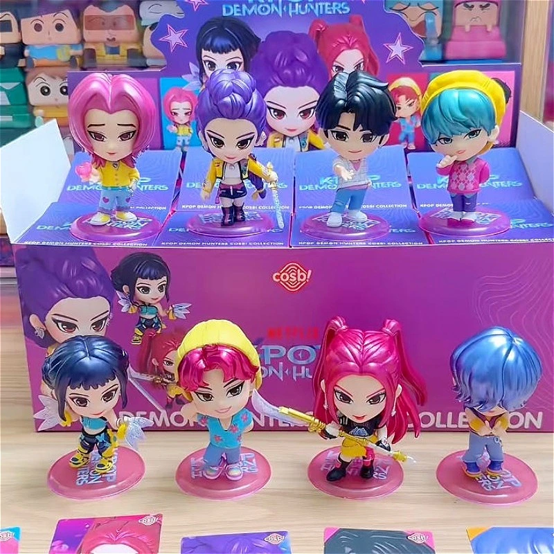 Hot Toys K-POP Demon Hunters Cosbi Collection Figure Blind Box Rumi Zoey Mira Peripheral Anime Adorable Doll Collecte Model Gift - view 2