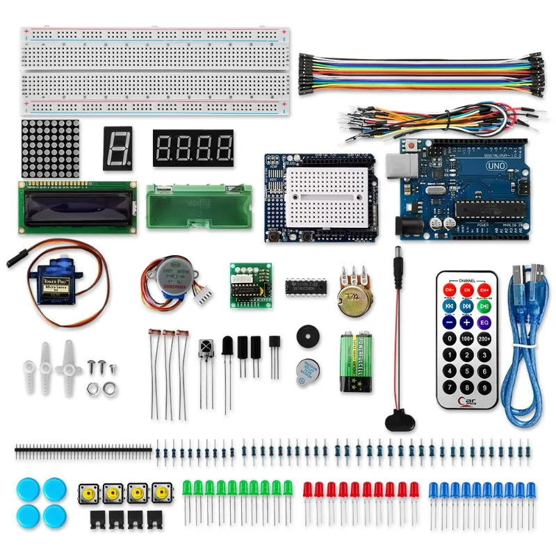 Uno R3 Development Board Starter Kit, Upgraded Version, MCU Programming Learning Kit, Suitable for Beginners