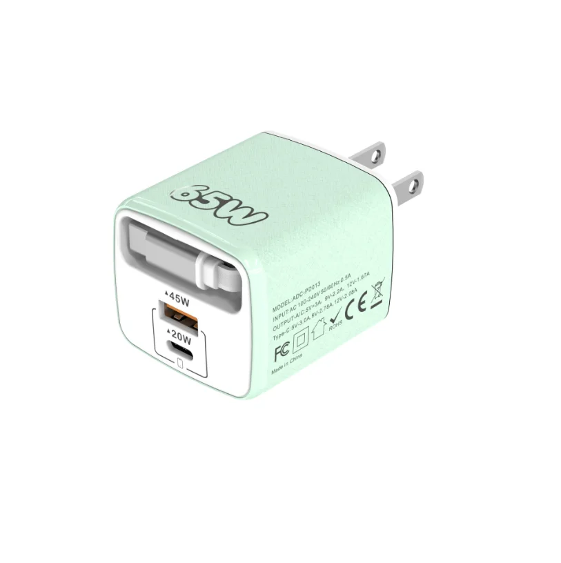 65W PD USB C Car Fast Charger Power adapter Micro USB 0.3m Fast charging mobile phone Car charger US plug for iPhone Xiaomi