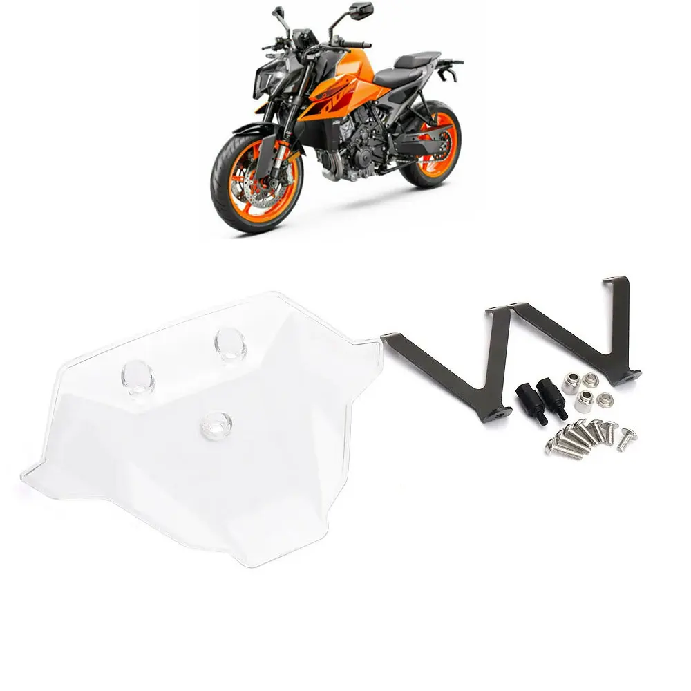 New Motorcycle Front Windshield Wind Deflector Windproof Guard Windscreen  Modified Accessories For KTM Duke 990