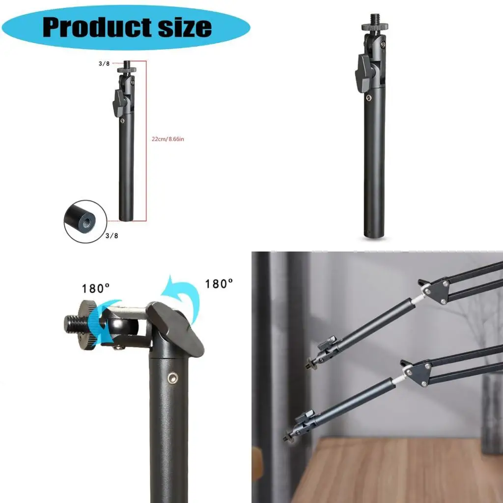 193A 3/8inch Male Female Threaded Extender Rod Universal Compatibility for Mounting Brackets and Sound Equipment