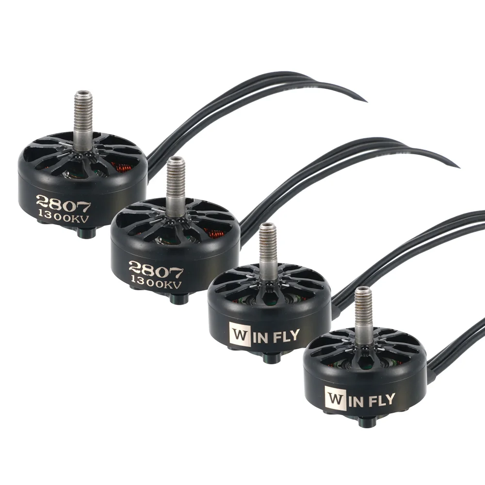 4Pcs Flashhobby A2807 Winfly 2807 1300KV Brushless Motor 5mm Shaft 2‑6S For 7 Inch Long Range FPV Quadcopter Drone