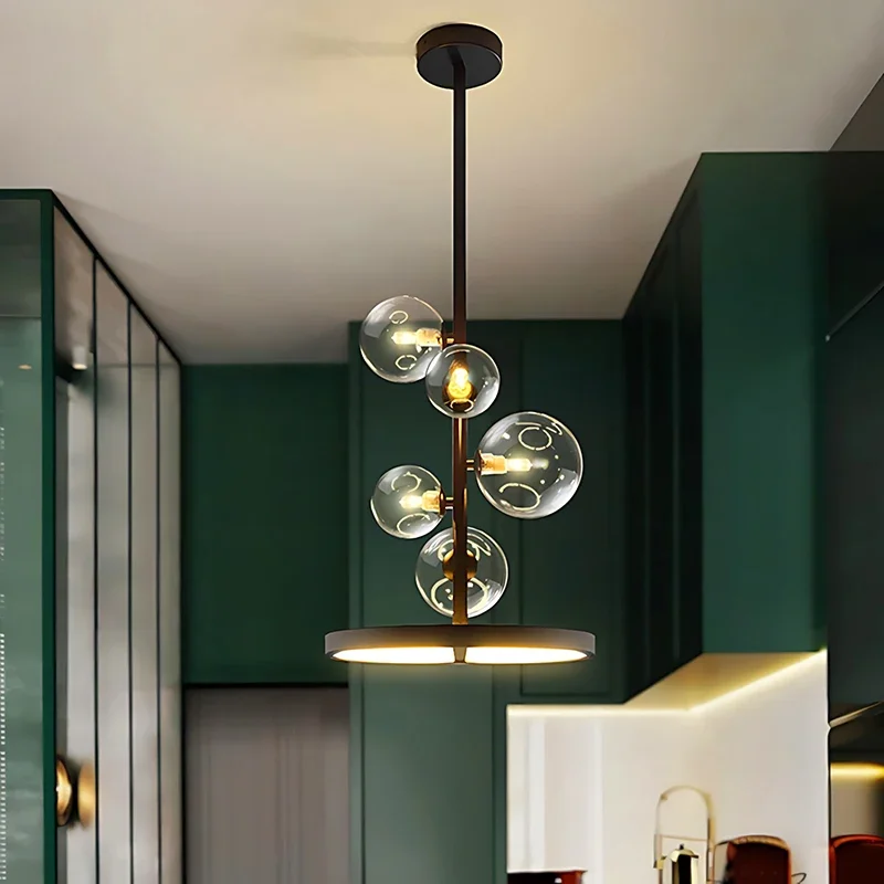 

SANDYHA Nordic Minimalist Pendant Light Modern Creativity Restaurant Bedroom Parlor Study Hotel Hall Lamp