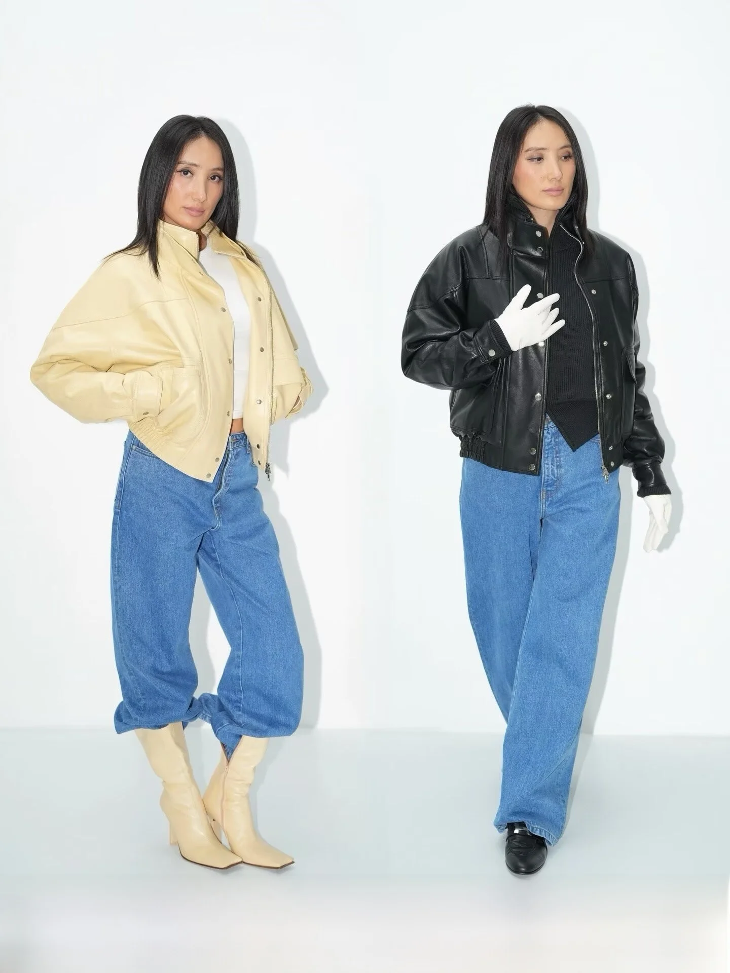 

Современная модная винтажная куртка 70-х годов из экокожи с хлопковой подкладкой, прямого кроя, с длинными рукавами, на молнии