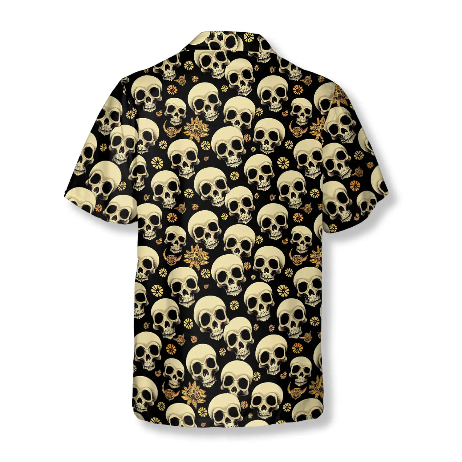 2024tiki hot style 3d printing Hell Guard skull Hawaiian shirt men\'s shirt men\'s shirt short sleeve men\'s clothing