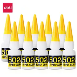 3/6Pcs Instant Quick-drying Cyanoacrylate Adhesive Strong Bond Fast Leather Rubber Metal 8g Office Supplies 502 Super Glue