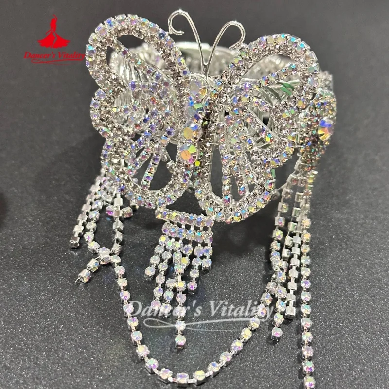 BellyDance Competition Accessories for Women Senior AB Stones Bracelets Oriental Dance Performance Jewelry Dancer's Vitality