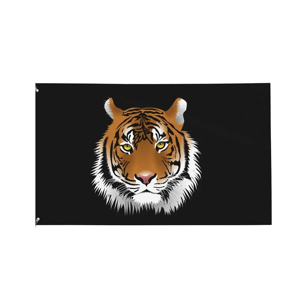 Bengal Tiger Head Garden Flag 3x5 Ft Decor Outdoor Banner Sign Party Parade Breeze Home Fade Proof Flags
