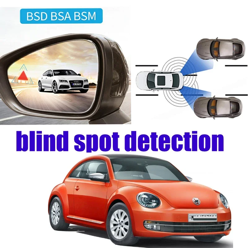 

Для Volkswagen VW New Beetle 2013-2018 Автомобиль BSD BSA BSM Предупреждение о слепой зоне Предупреждение о безопасности привода Зеркало Обнаружение заднего радара