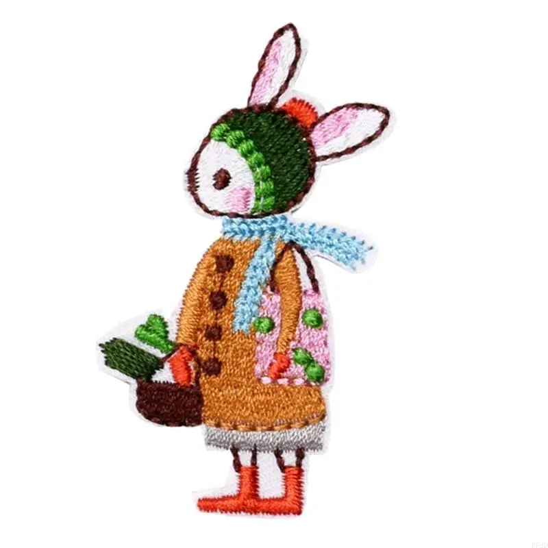 F62d Creative Stickerei Applikationen Wärme auf Übertragung Populäres DIY -Stoff Accs für Wo