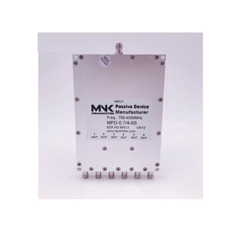 SMA head 700-4000M microstrip one to six power division WIFI six power distribution combiner 0.7-4G