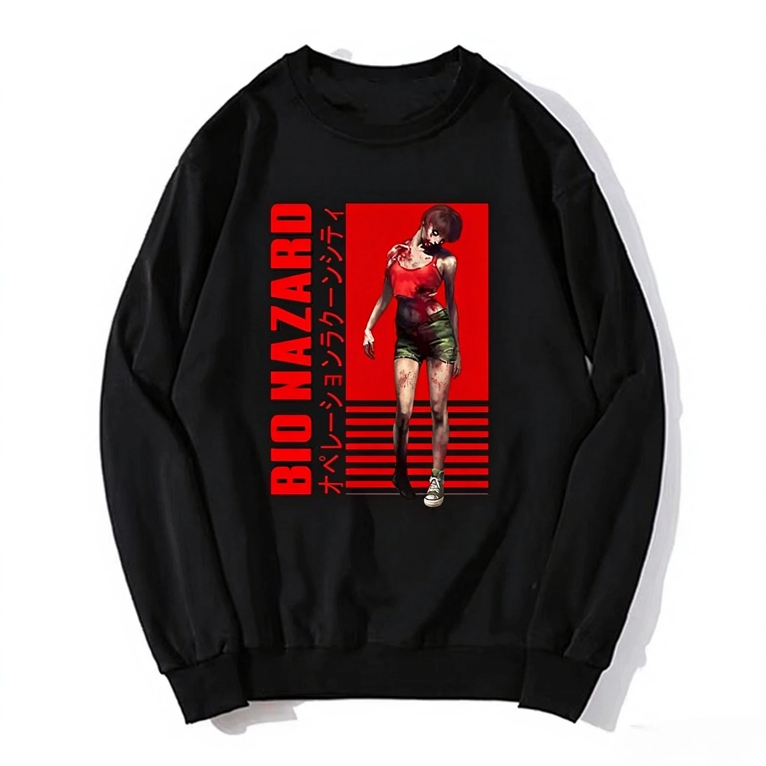 Biohazard Hoodie Funny Design Residented Evil Zombie Game Men Unisex O-neck Hoodies Sweater Sweatshirt Streetwear