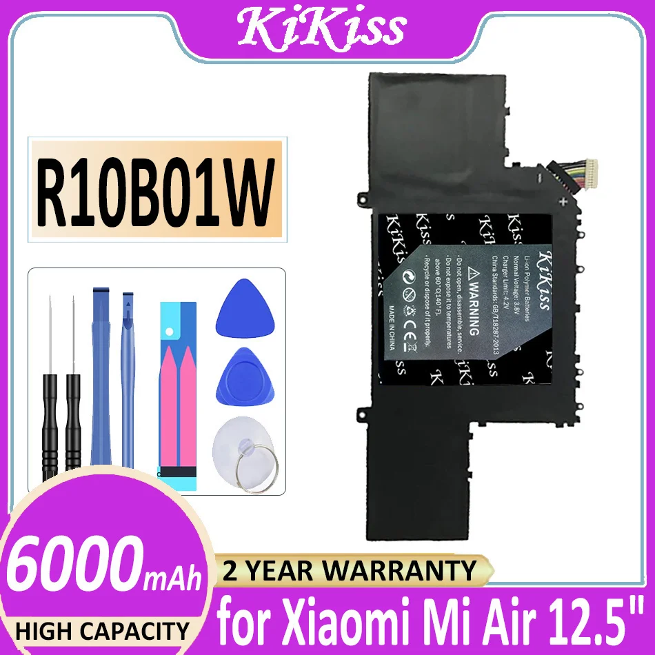 

Battery R10B01W 6000mAh for Xiaomi Mi Air 12.5" quot Series Bateria