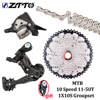 ZTTO MTB Mountain Bike 10 Speed 11-50T Cassette 1X10S Shift Derailleur Groupset For MTB XT SLX XO X0 X9 X7 Bicycle Freewheel Kit