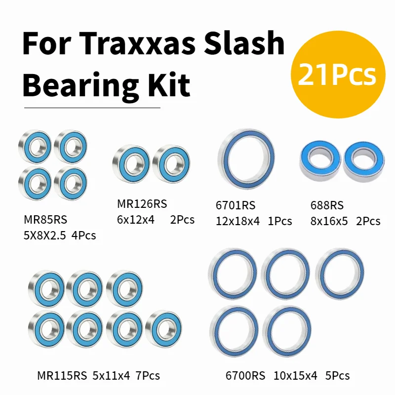 Micro Ball Bearing High Speed Precision Motor Wheel Bearing Kit for 1/10 Off-Road RC Truck Crawler Replacement Upgrade Parts