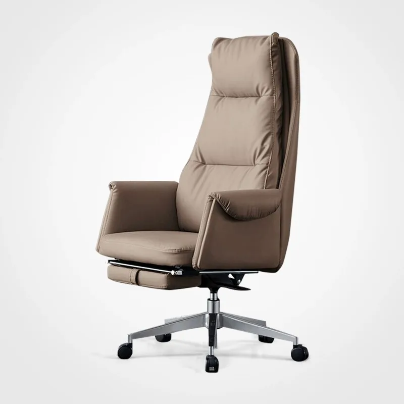 Boss office chair can be reclined for lunch break, computer chair with pedal, large class chair, comfortable household high back