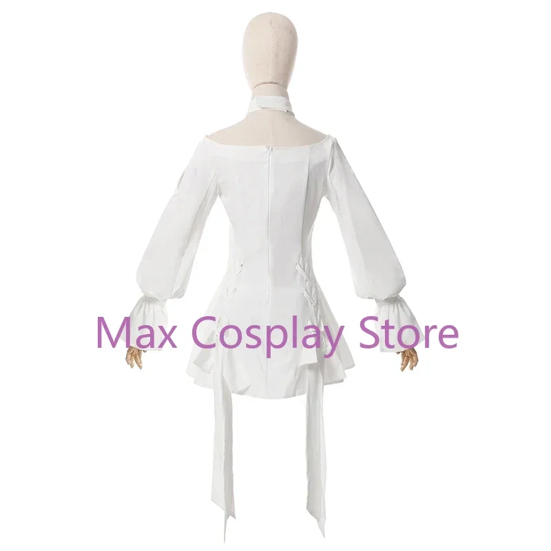 Max FF14 Ryne Minfilia Cosplay Costume Wig  White Cute Lace Dress Game Cosplay Women Christmas Party