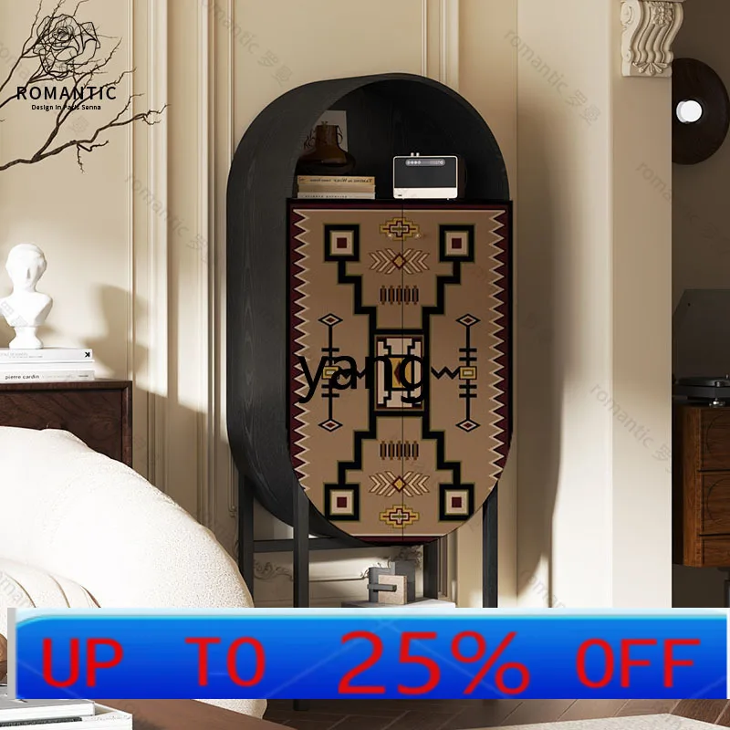 

LH light luxury solid wood floor-to-ceiling wine cabinet household living room display cabinet