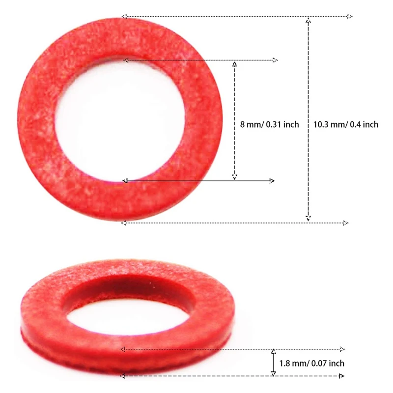 Outboard Lower Unit Oil Drain Gasket (20Pcs) Replaces 90430-08021-00 for Yamaha Most 4-Stroke Models Crush Washer Seals