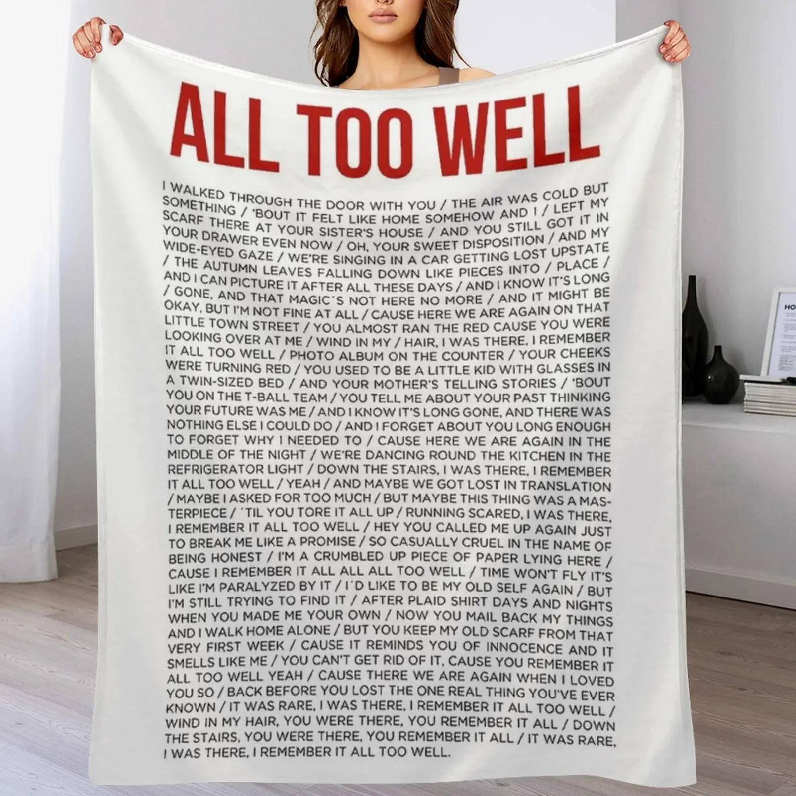 

ALL TOO WELL Throw Blanket Soft Comfort Blanket for Reading Watching TV