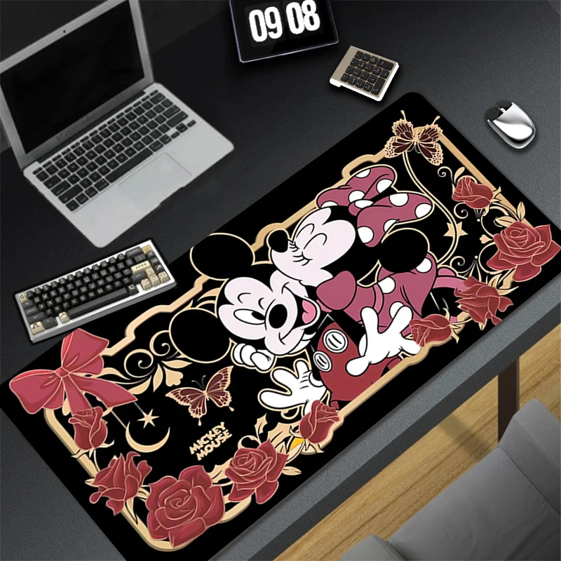 Mouse Pads Desk Mat Protector Gaming Mickey and Minnie Mousepad Durable Office Table Decor Keyboard Long Pad Computer Gamer Mats