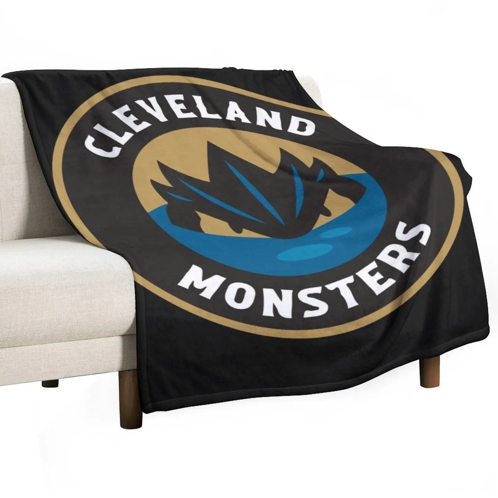 

tim hoki >>cleveland monsters<< Throw Blanket bed plaid Luxury St Fashion Sofas Bed linens Blankets