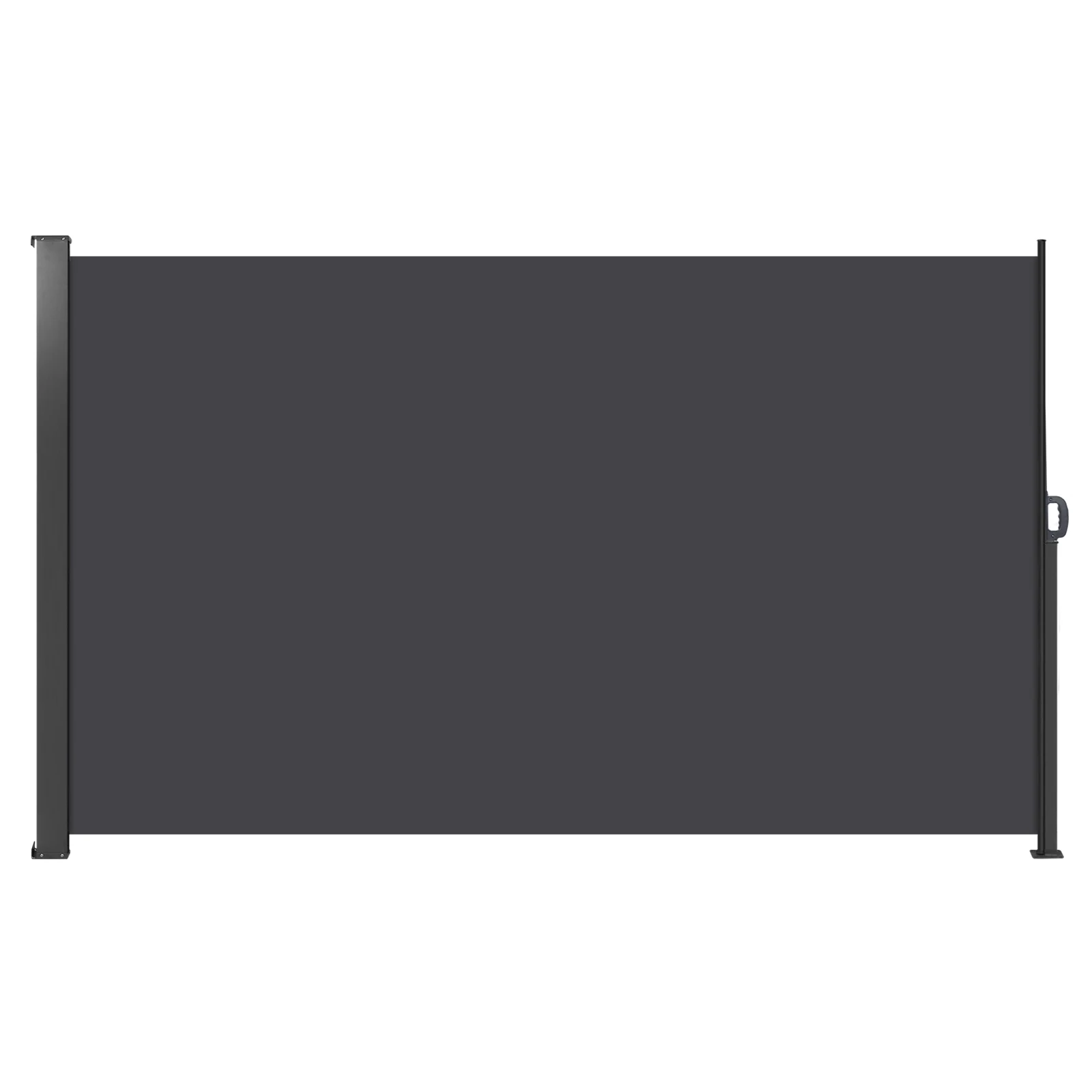 مظلة مزدوجة الجانب مقاومة للمطر، مظلة مقاومة للأشعة فوق البنفسجية، شاشة خصوصية قابلة للطي، سهلة التركيب لحمامات السفينة في الفناء باللون الرمادي #2