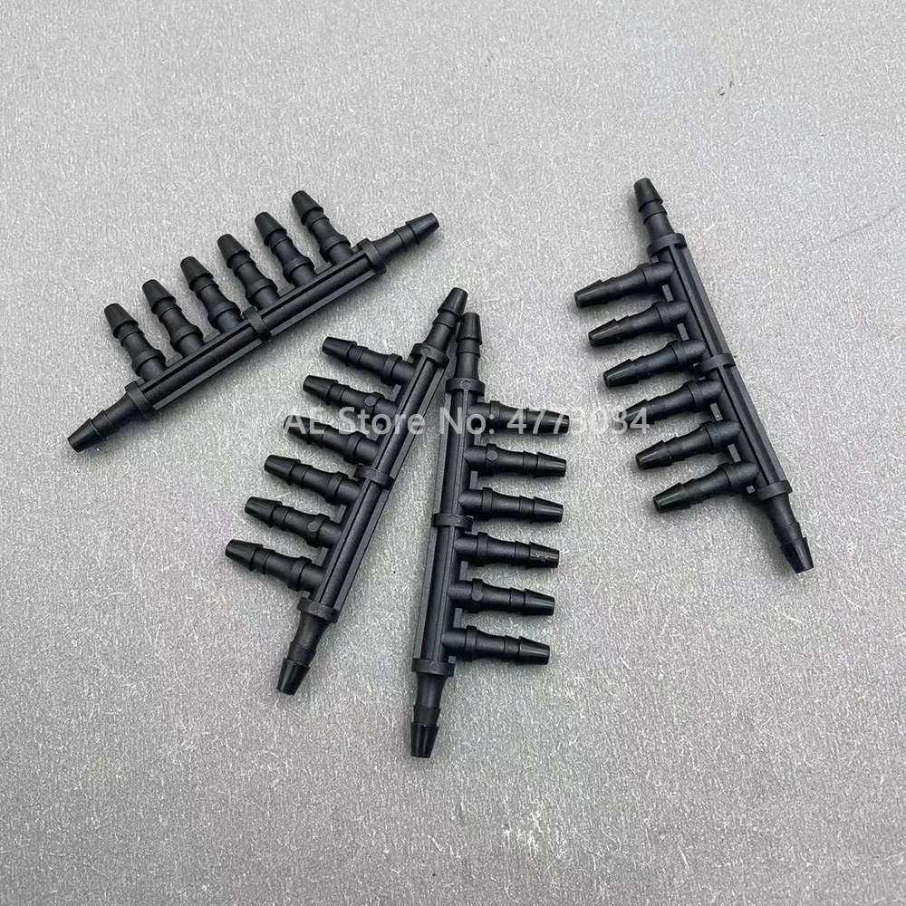 5PCS Ink Tube Connector Pipe Hose Circulation Splitter 4 6 8 Ways Shunt Ink Tube joint Adapter UV Solvent Printer Machine