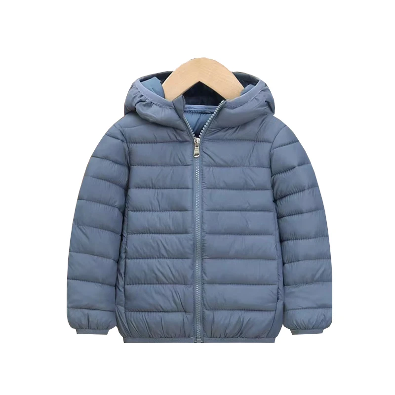 Lightweight Down Jacket Boys Girls Autumn Winter Coats Children Warm Hooded Outerwear Kids Teen Sports Casual Clothes 6-14 Years