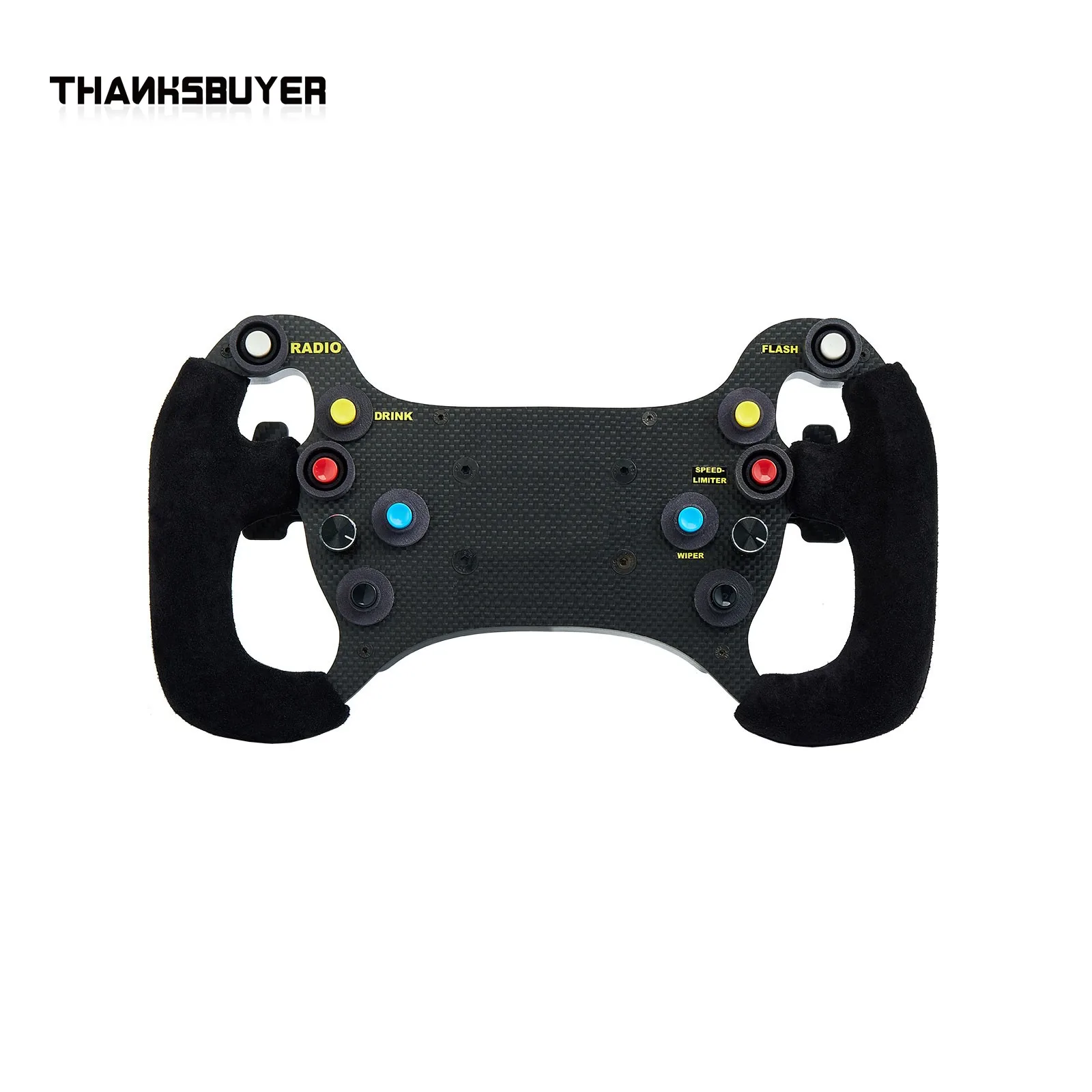 Simplayer 300mm GT-style Racing Wheel Steering Wheel with Aluminum Alloy /Carbon Fiber Panel & 10 Buttons for AMG Version