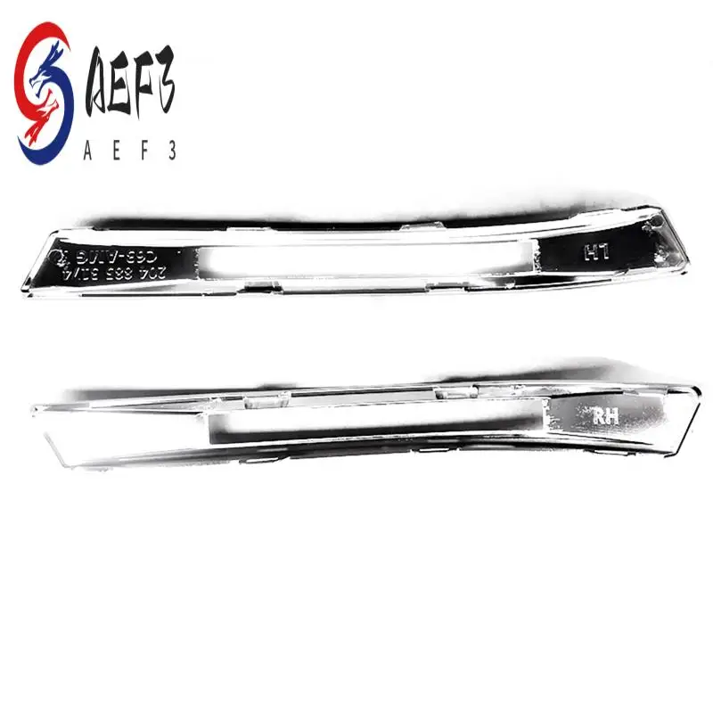 

AEF3-передний бампер, противотуманная фара, накладка на рамку, хромированная крышка ходовых огней для Mercedes-Benz C-Class W204 C63 AMG