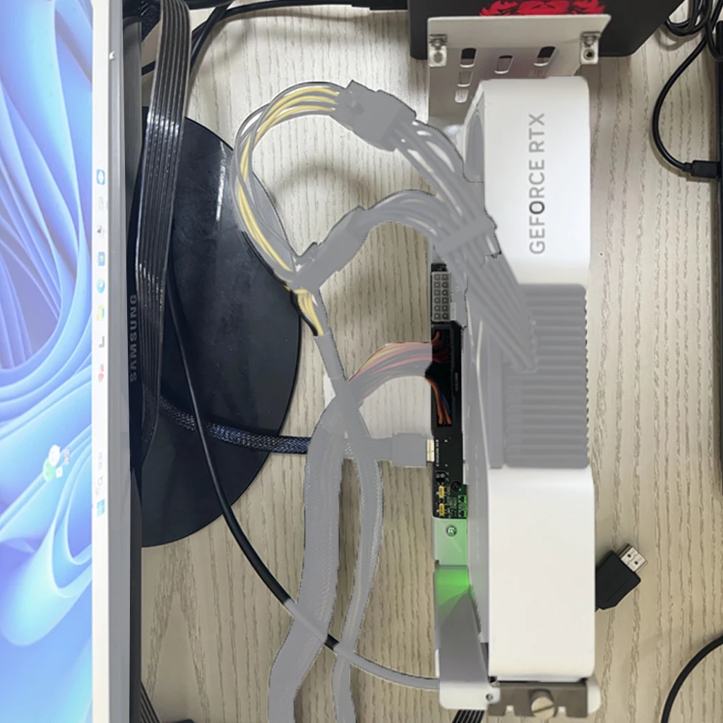 Für Laptop EGPU-Gehäuse SFF 8611 Oculink M.2 Externe Grafikkarten-GPU-Halterung Dock PCIe 4.0 X4 Gen4 Notebook GDP NUC Adapterkarte – Detail 2