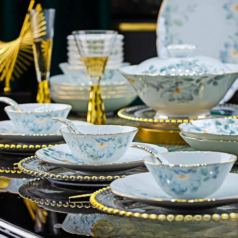 Jingdezhen high-grade, shadow celadon underglaze ceramics