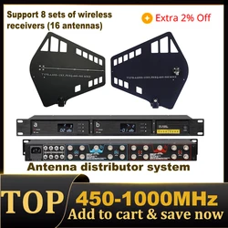 Paulkitson U80-A2000 UHF Wideband Antenna Splitter System RF Signals Booster Amplifier Antenna Distribution System450-1000MHZ